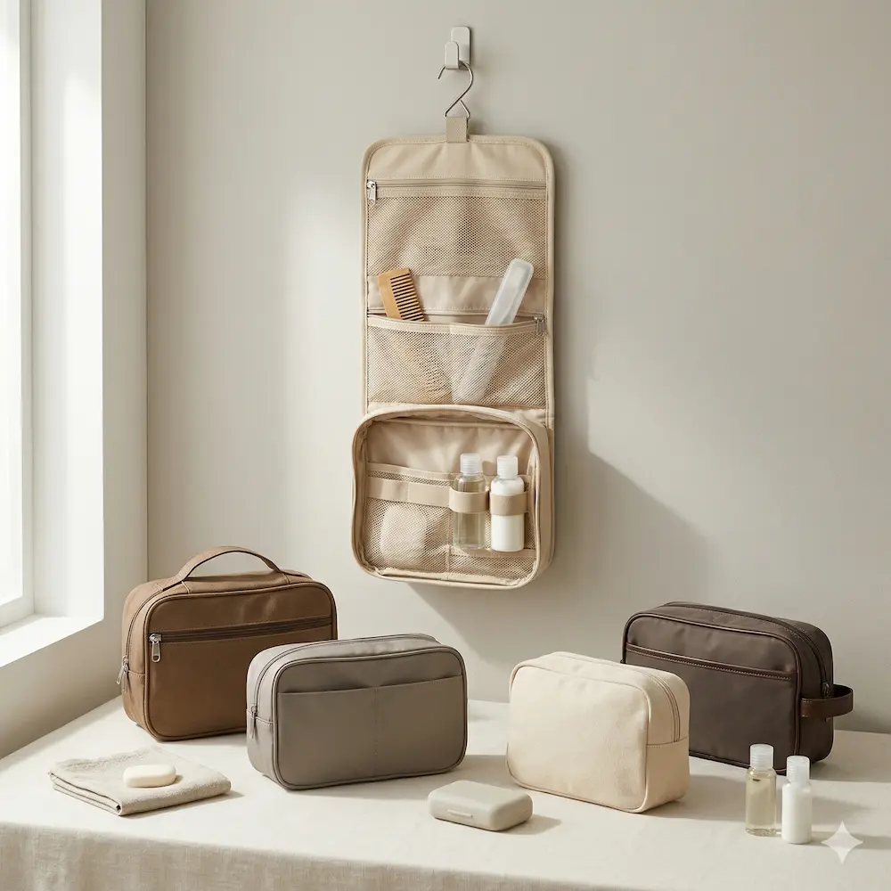 Custom toiletry bags collection