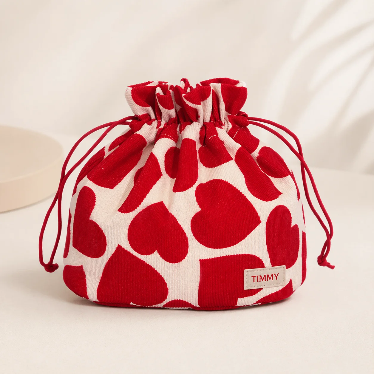 Women Polyester Zipper Makeup Pouch