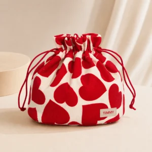 Women Polyester Zipper Makeup Pouch
