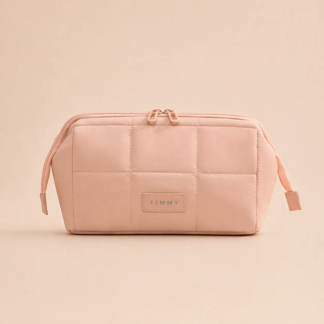 Quilted Polyester Women Cosmetic Bag