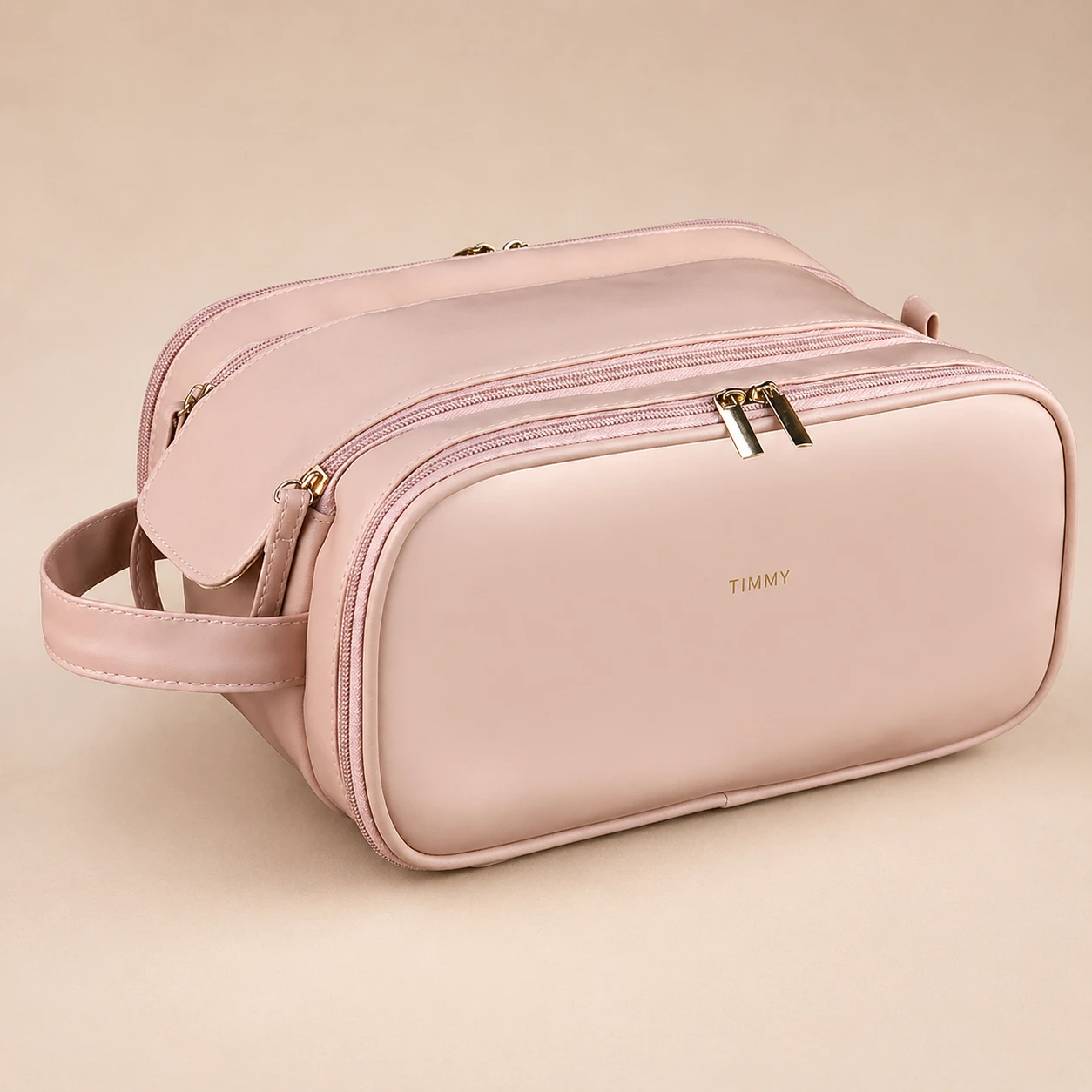 3-Layer Partition Makeup Organizer Travel Toiletry Bag