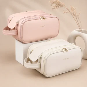 3-Layer Partition Makeup Organizer Travel Toiletry Bag