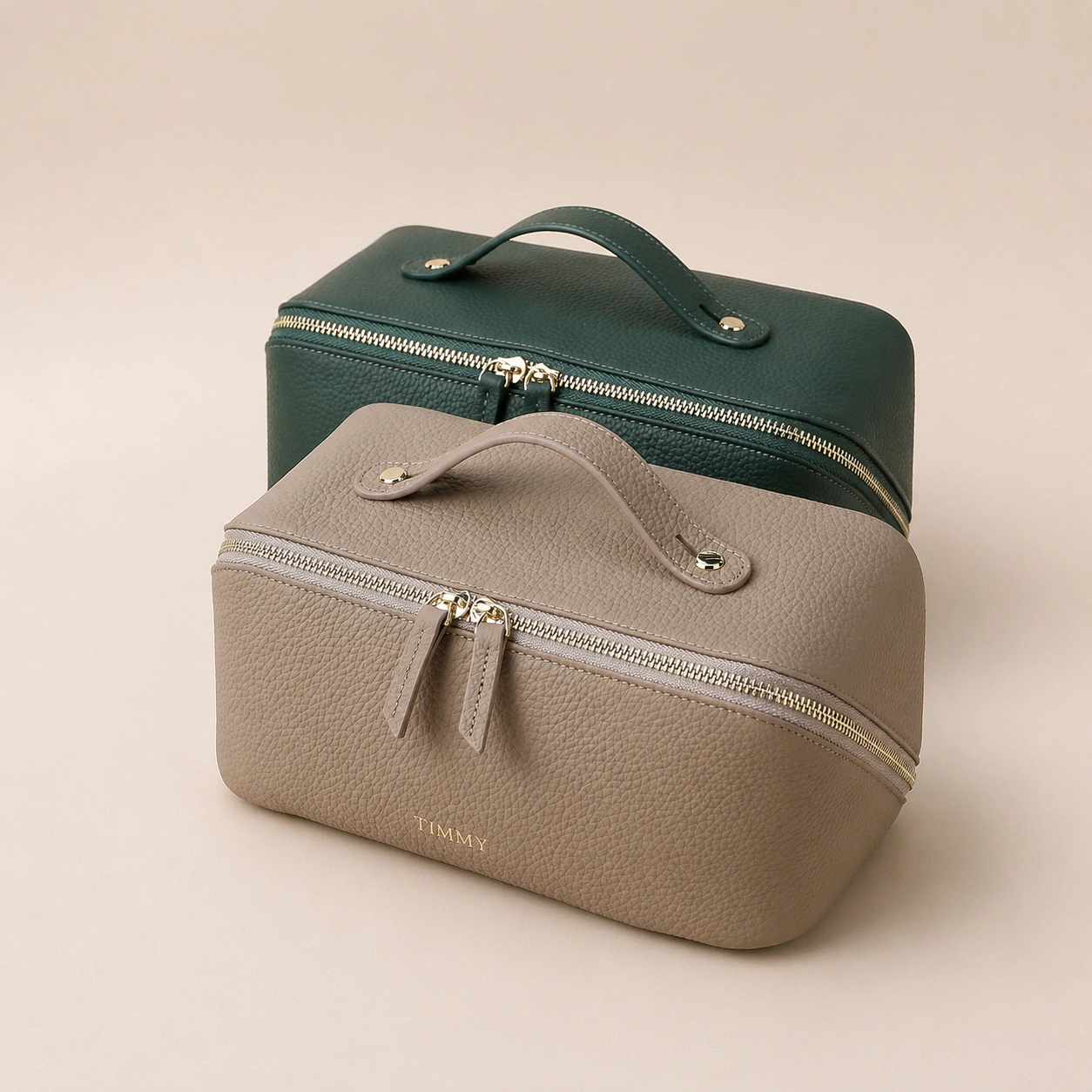 Cowhide Women Cosmetic Bag