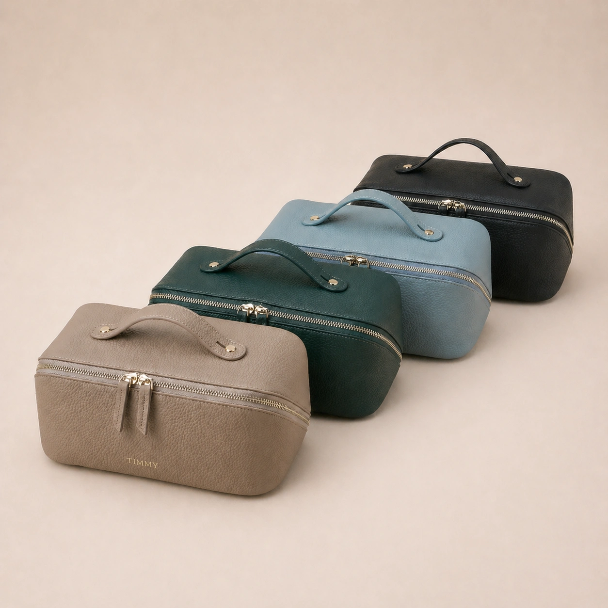 Cowhide Women Cosmetic Bag
