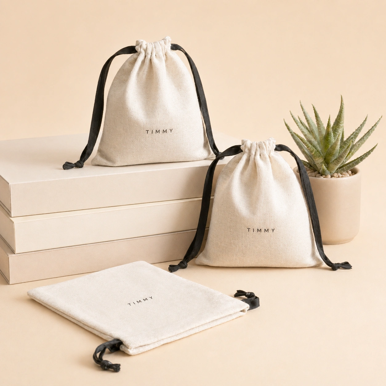 Satin Women Drawstring Storage Bag