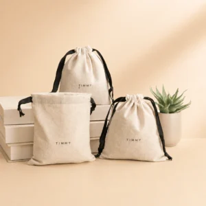 Satin Women Drawstring Storage Bag
