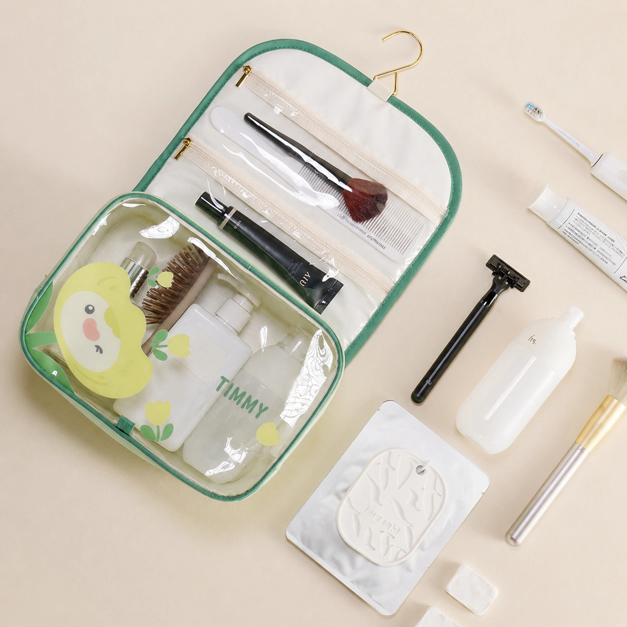 Cute Fun Cosmetic & Toiletry Hook Bag Women