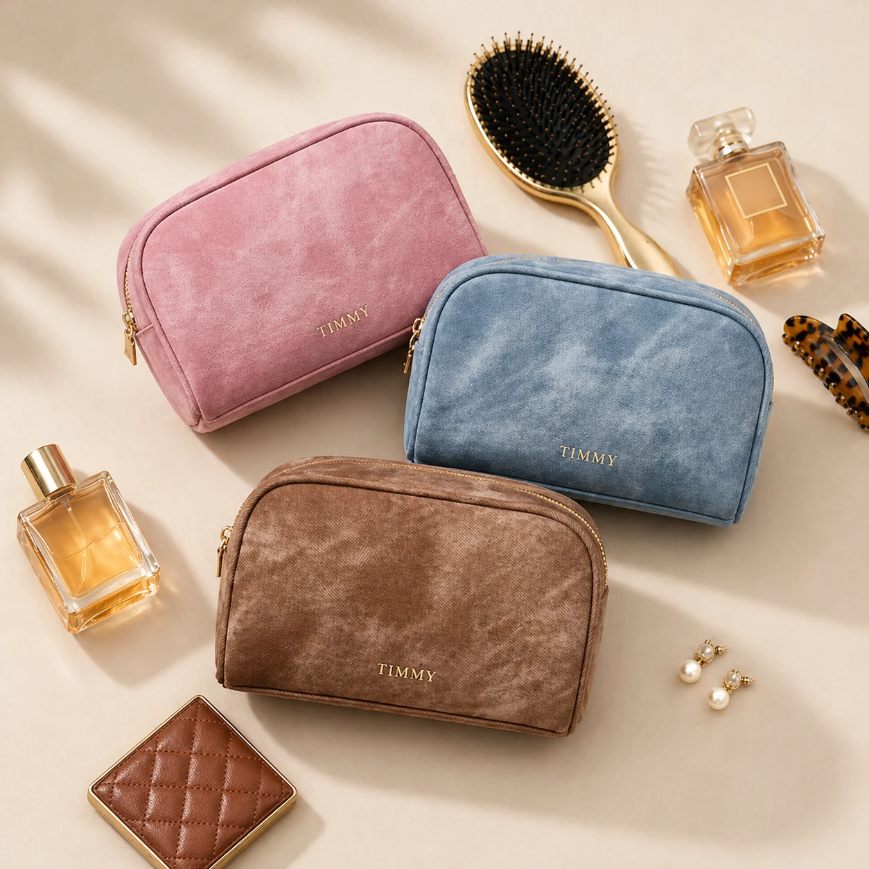 Denim Texture Series Makeup Bag