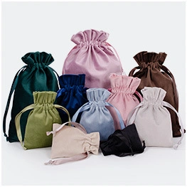 Eco-Friendly Cotton Canvas Women Drawstring Pouch Set
