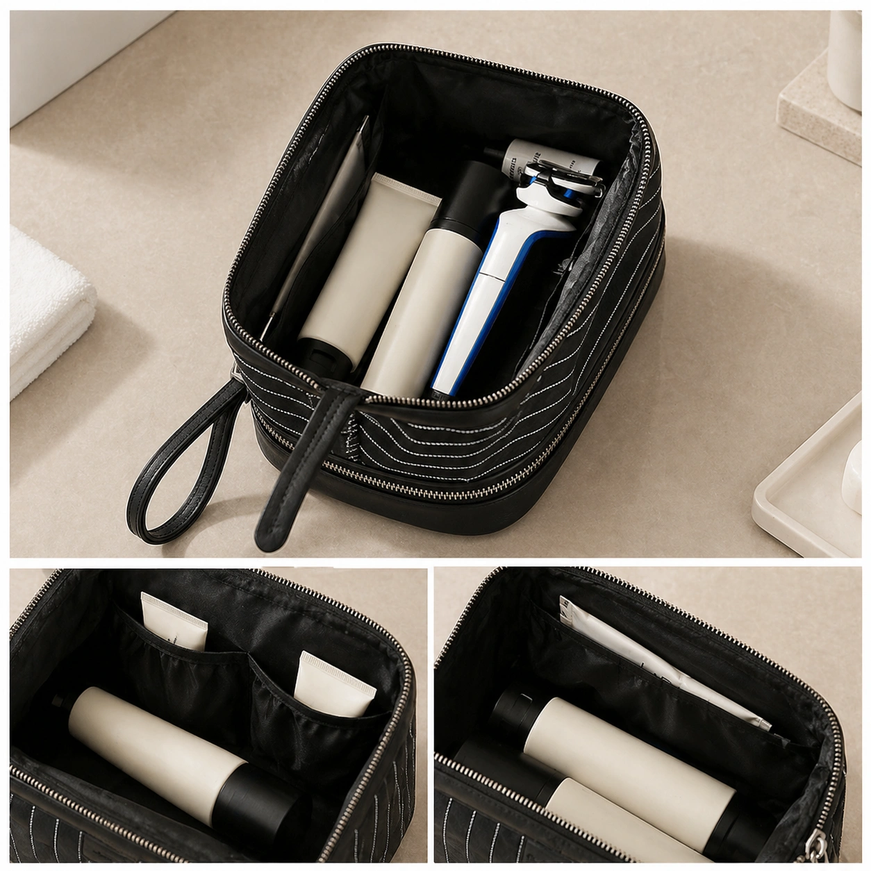 Extraordinary Dual Layer Toiletry Cosmetic Bag Women