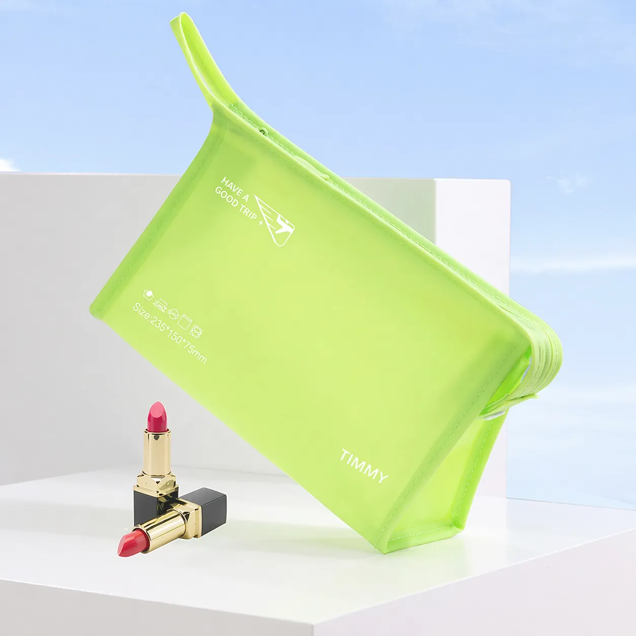 Jelly Horizontal Wash Cosmetic Bag Women