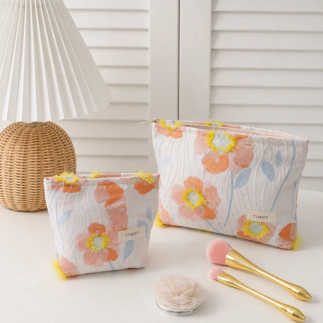 Korean Version 3D Embroidered Hexagonal Bag Polyester
