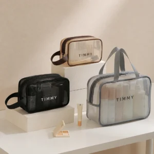 Large Mesh Bow Storage & Travel Toiletry Bag
