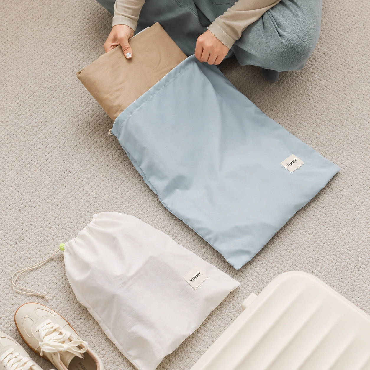 Lightweight Portable Drawstring Women Storage Bag
