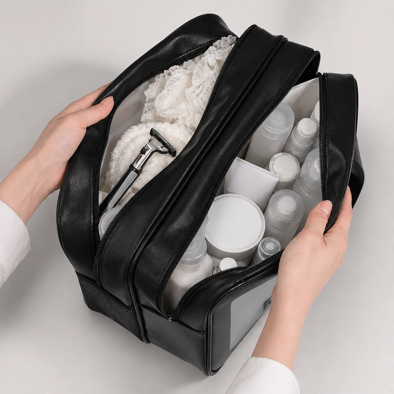 Men’s Dry and Wet Separation Toiletry Cosmetic Bag