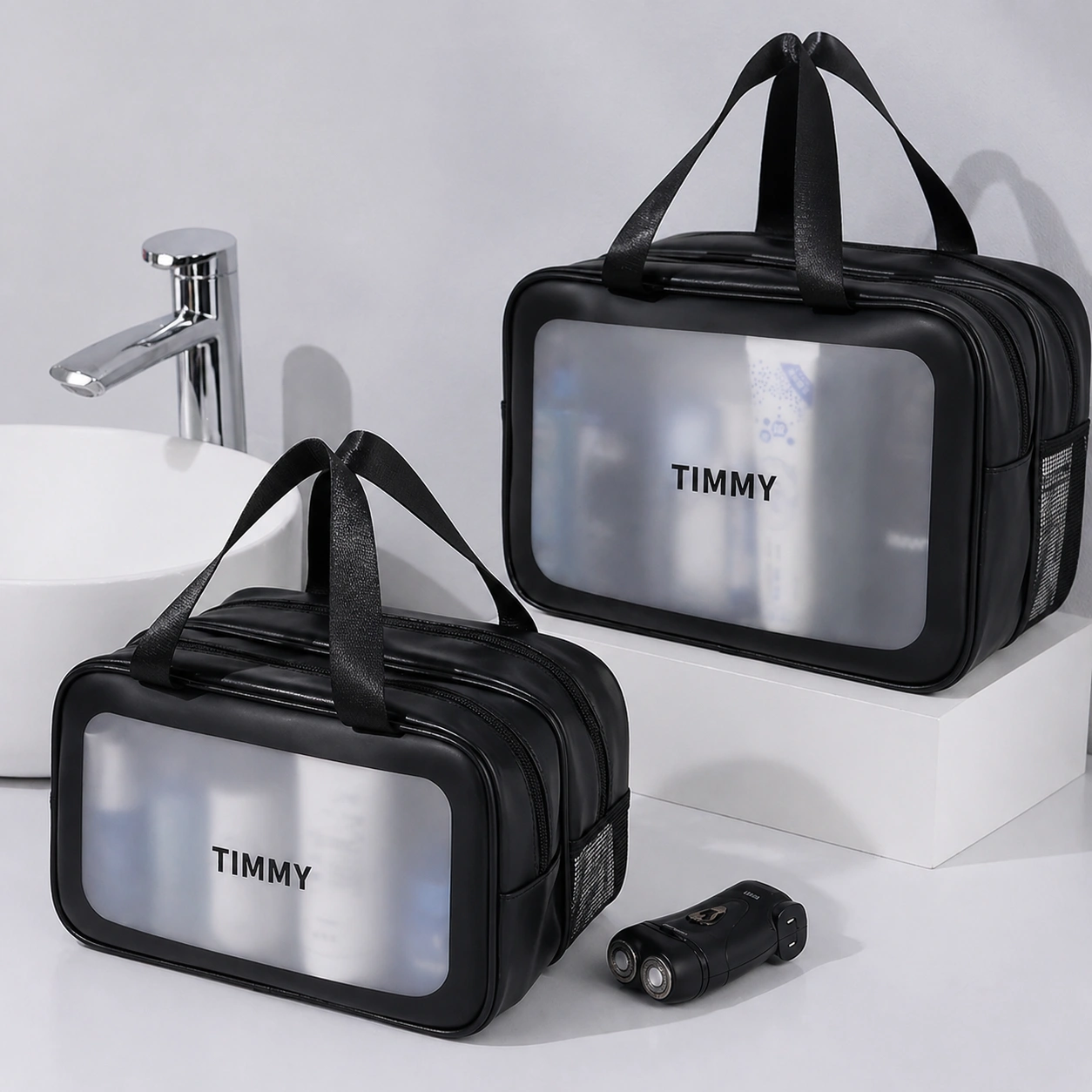 Men’s Dry and Wet Separation Toiletry Cosmetic Bag