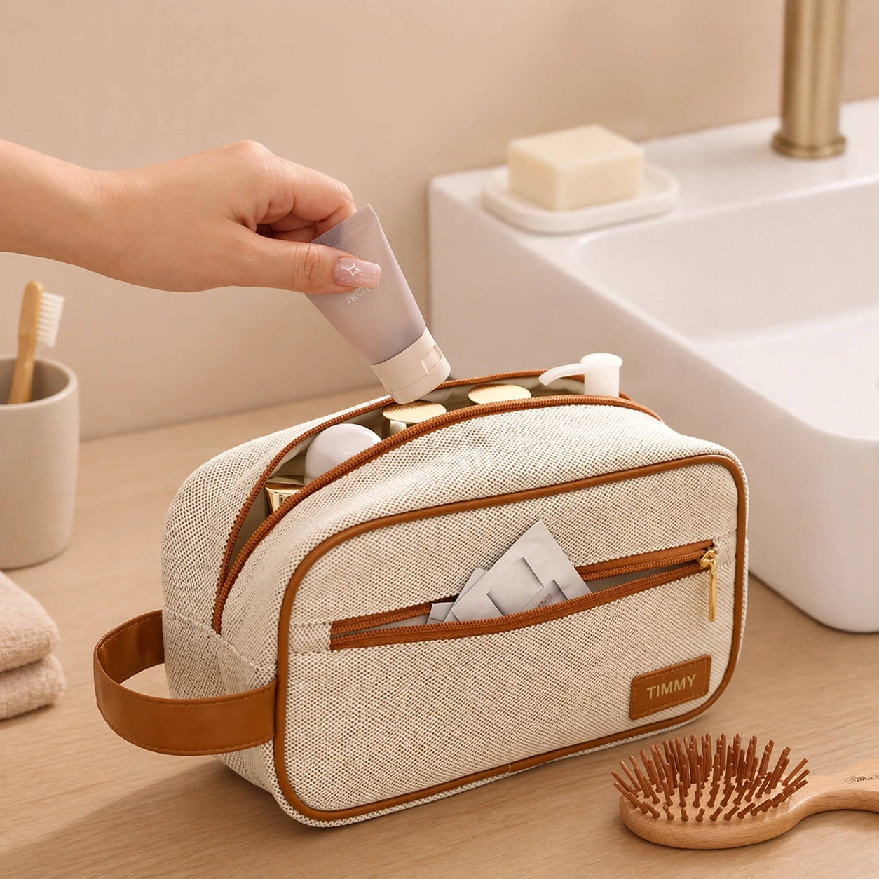 Non-Canvas Women Handheld Storage Bag