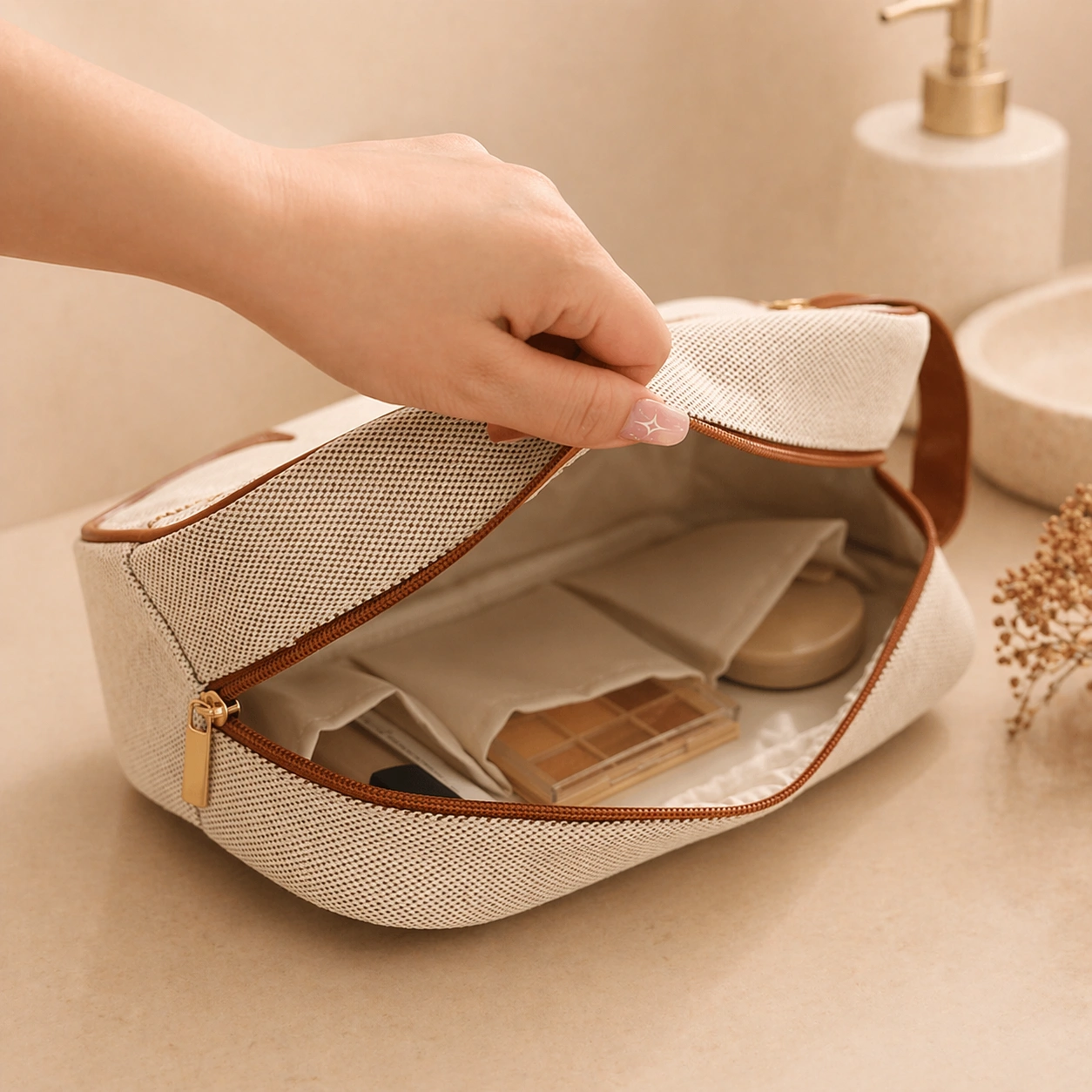 Non-Canvas Women Handheld Storage Bag