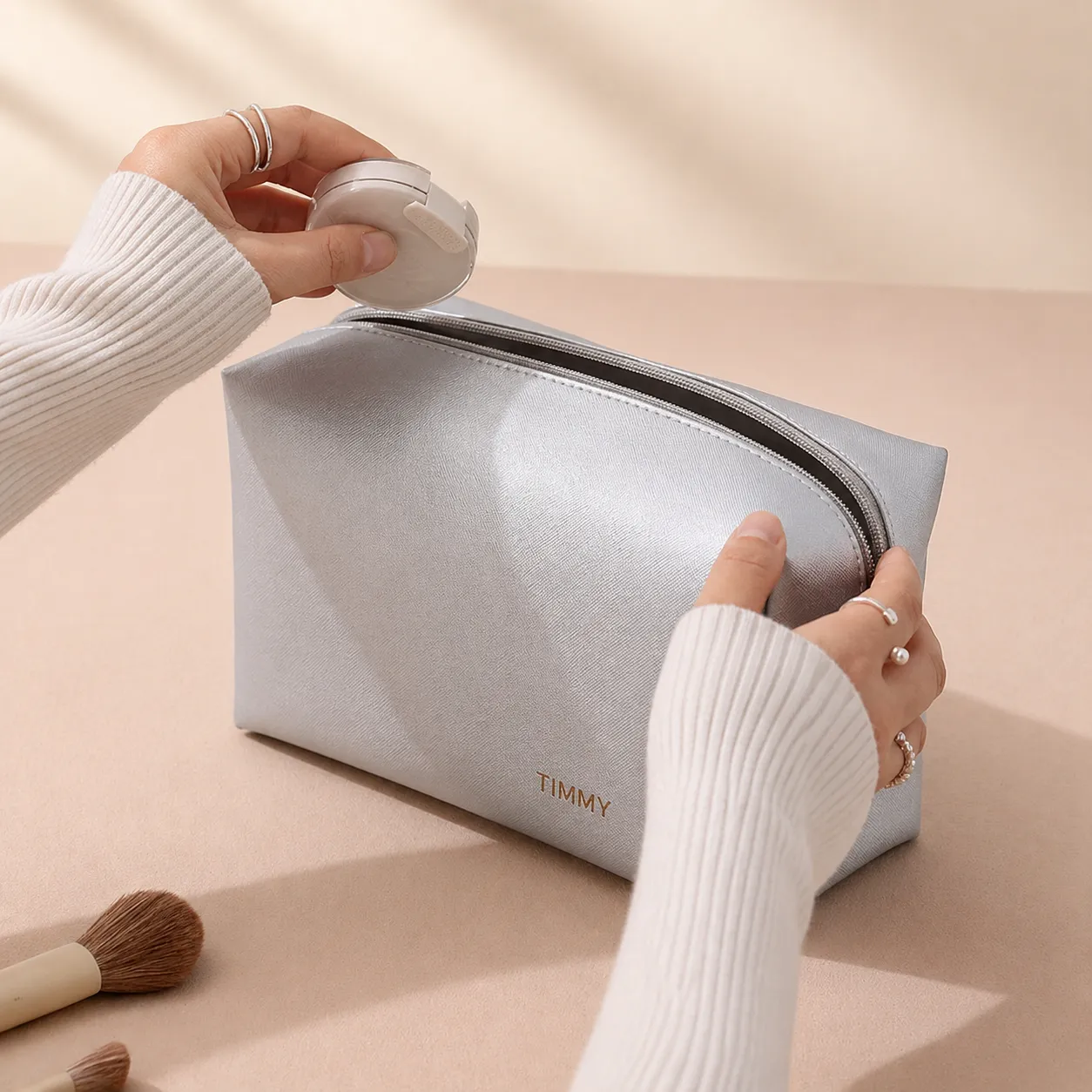 Plain Women Cosmetic Bag