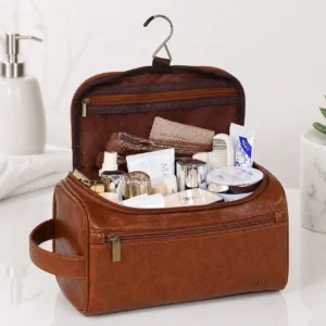 Portable PU Hanging Women Toiletry Bag