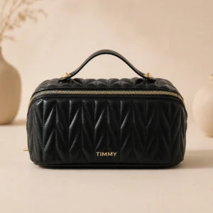 Quilted Women Handheld Cosmetic Case