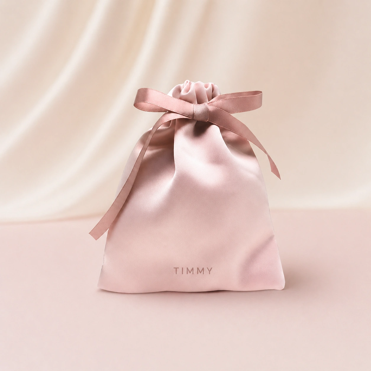 Satin Women Drawstring Storage Pouch