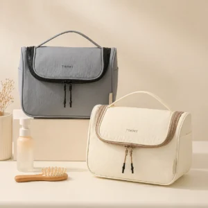 Taslan Curved Women Cosmetic Bag