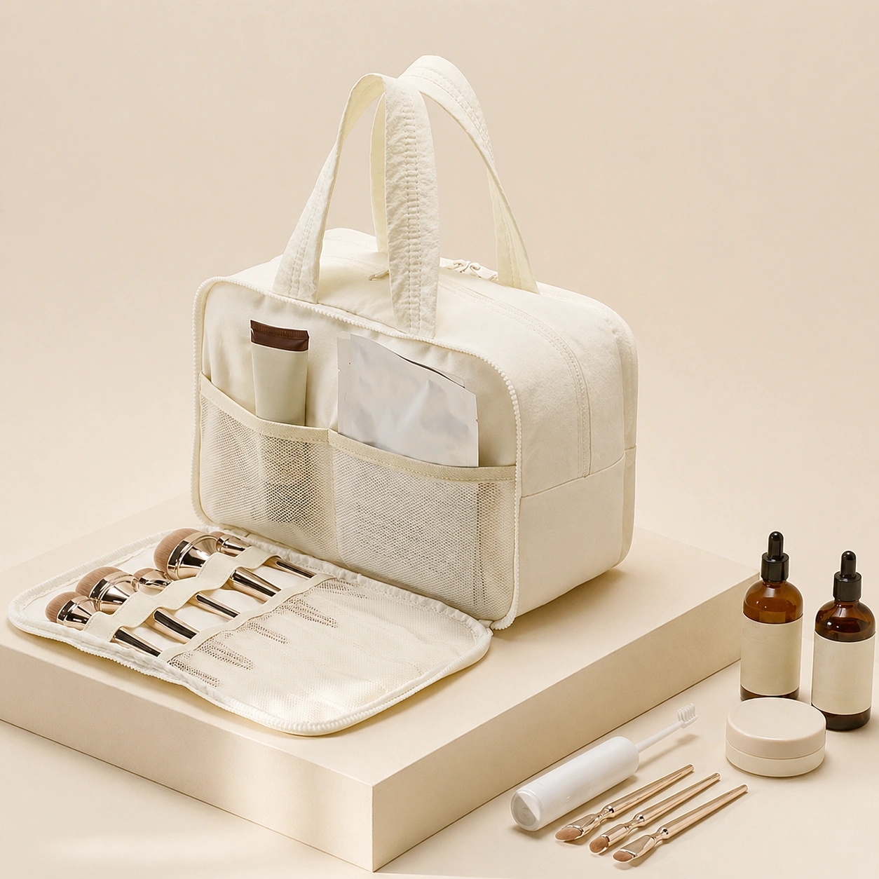 Taslan Women Handbag Cosmetic Bag