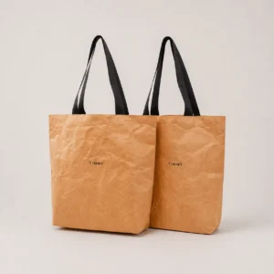 Washable Kraft Paper Women Tote Bag