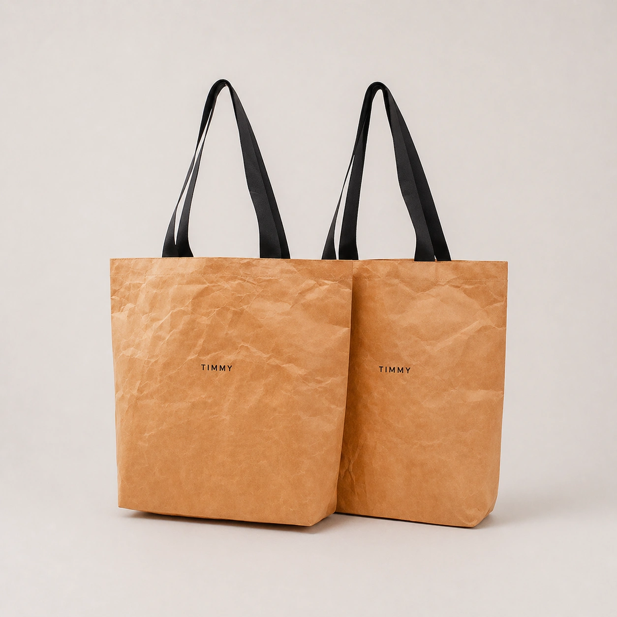 Washable Kraft Paper Women Tote Bag