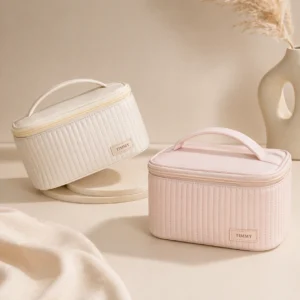 Women Colourful Toast Flip-Top Makeup Bag