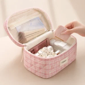 New Arrival Custom Polyester Boxy Cosmetic Bag TM-CB-26037