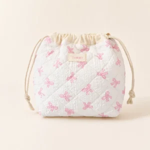 Women Printed Drawstring Cosmetic Storage Bag