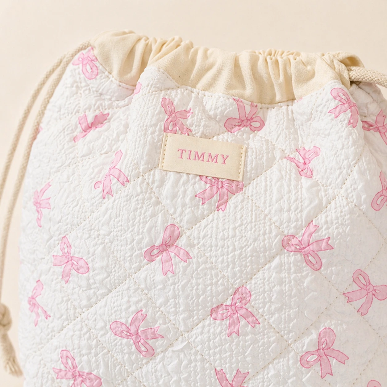 Women Printed Drawstring Cosmetic Storage Bag
