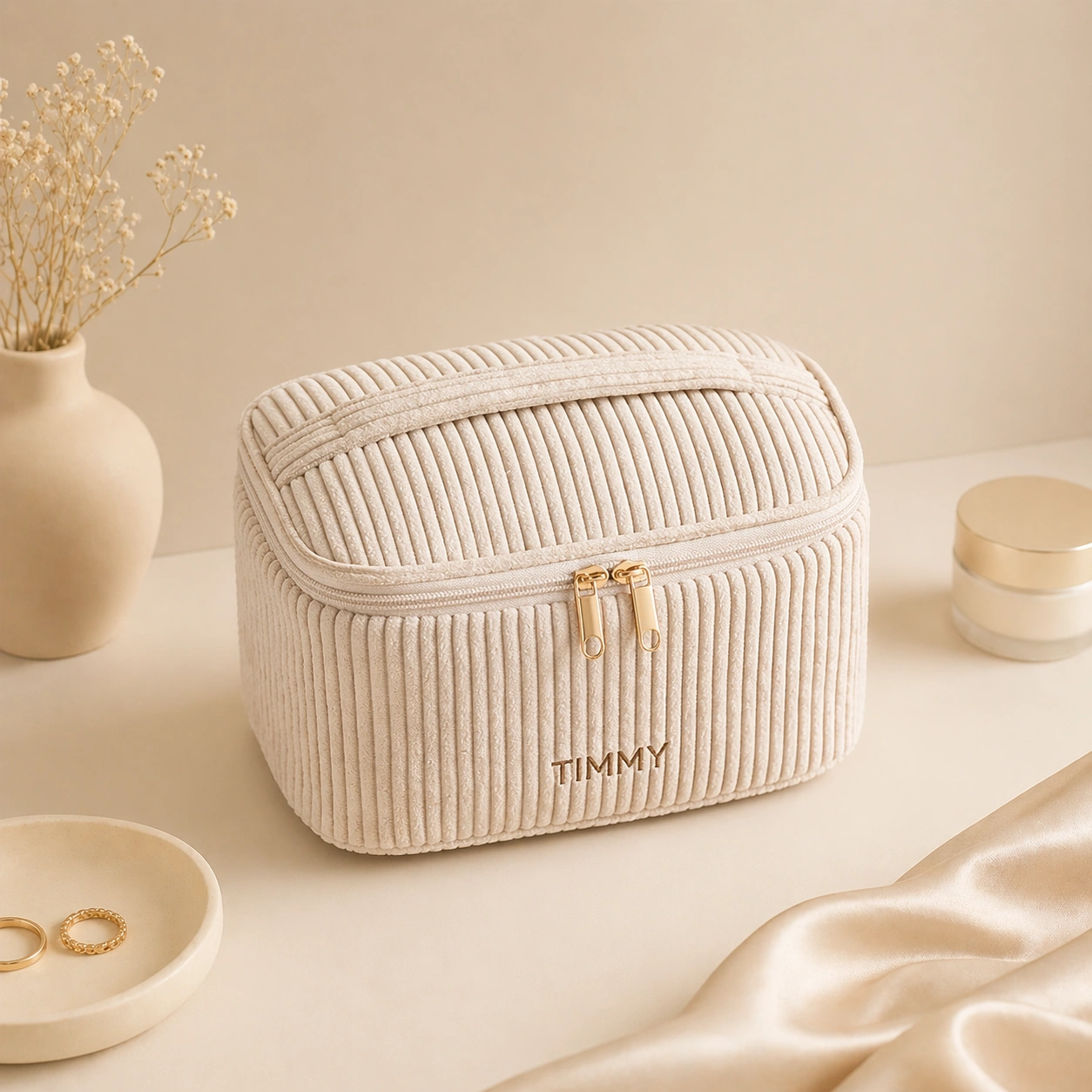 Women Square Bucket Cosmetic Bag