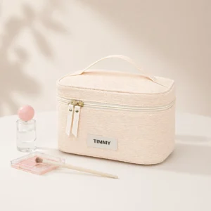 Women Woven Snow Cosmetic Bag Travel Makeup Organizer