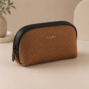 Woven Pattern Cosmetic Bag Women