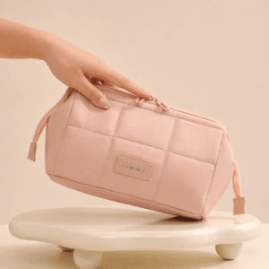 Quilted Polyester Women Cosmetic Bag
