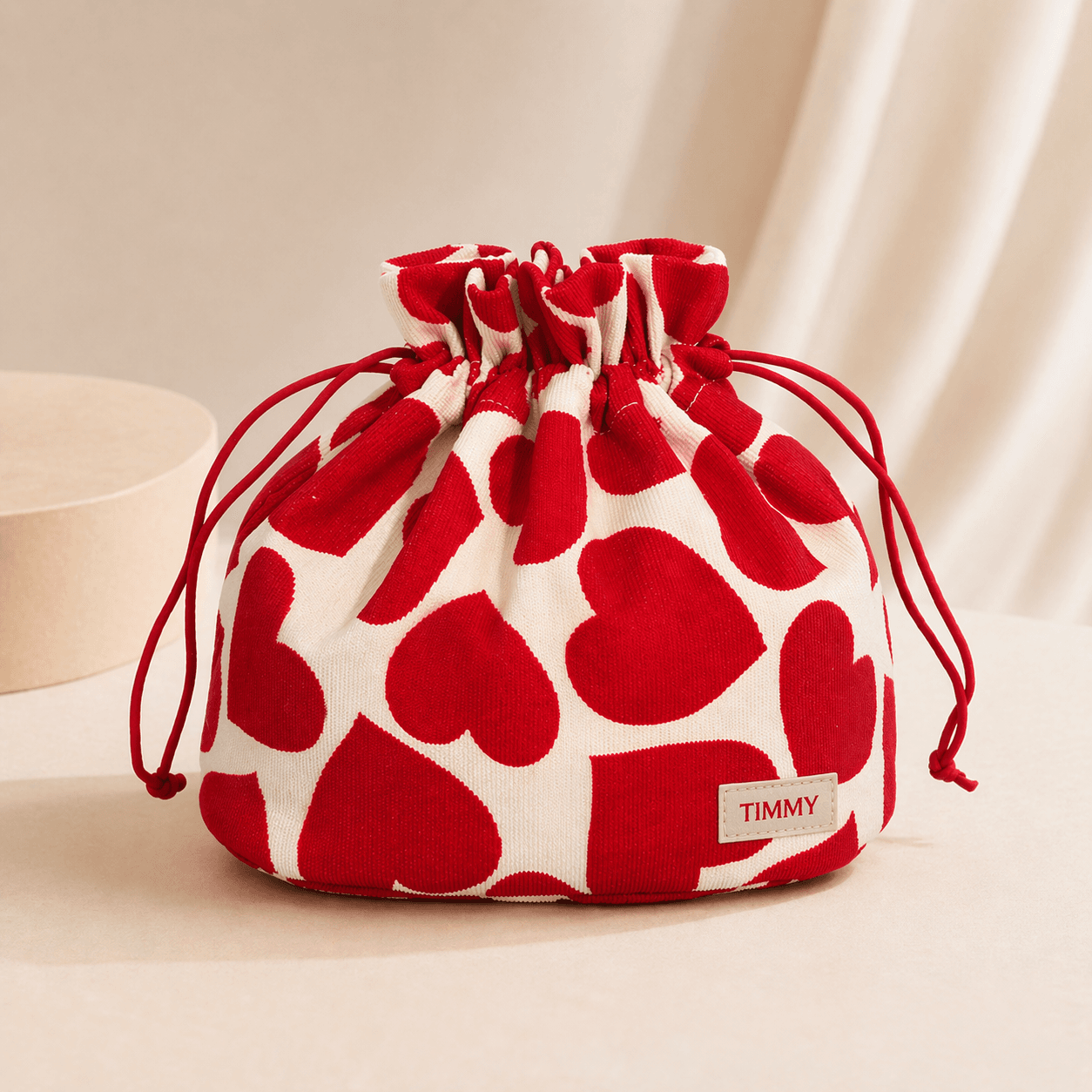 Women Polyester Zipper Makeup Pouch